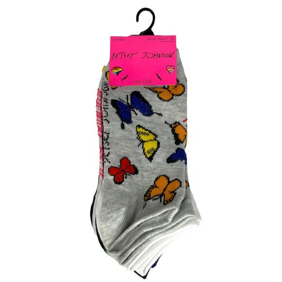 Betsey Johnson Accessories - Betsey Johnson 10 Pairs Low-Cut Socks